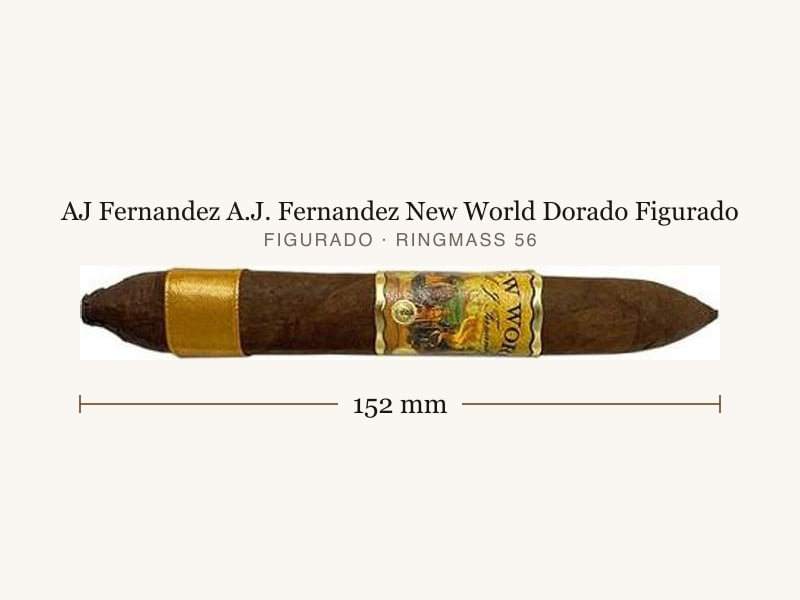 AJ Fernandez A.J. Fernandez New World Dorado Figurado, Maßangaben: Länge 152 mm, Ringmaß 56
