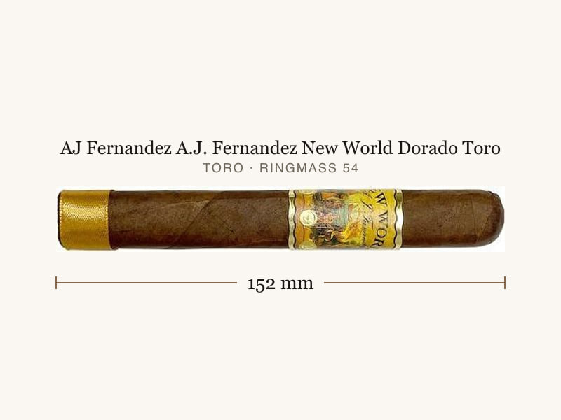AJ Fernandez A.J. Fernandez New World Dorado Toro, Maßangaben: Länge 152 mm, Ringmaß 54