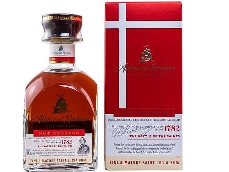 Ohne Marke Admiral Rodney Rum HMS Monarch, Detailansicht