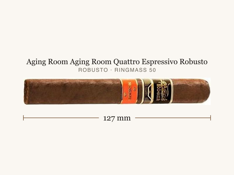 Aging Room Aging Room Quattro Espressivo Robusto, Maßangaben: Länge 127 mm, Ringmaß 50