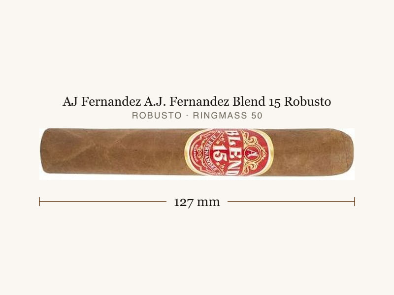 AJ Fernandez A.J. Fernandez Blend 15 Robusto, Maßangaben: Länge 127 mm, Ringmaß 50
