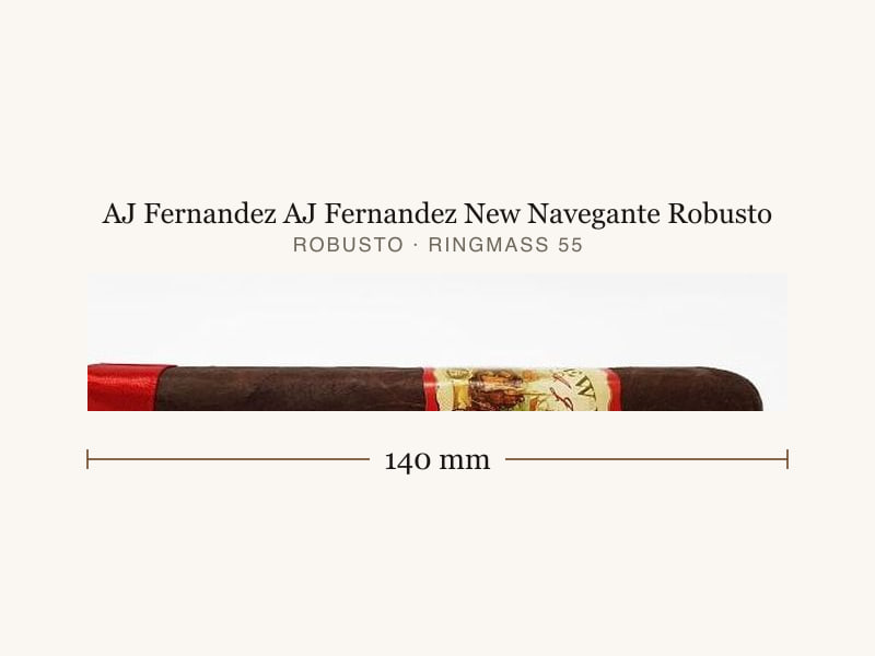 AJ Fernandez AJ Fernandez New Navegante Robusto, Maßangaben: Länge 140 mm, Ringmaß 55