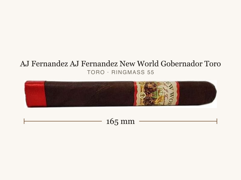 AJ Fernandez AJ Fernandez New World Gobernador Toro, Maßangaben: Länge 165 mm, Ringmaß 55