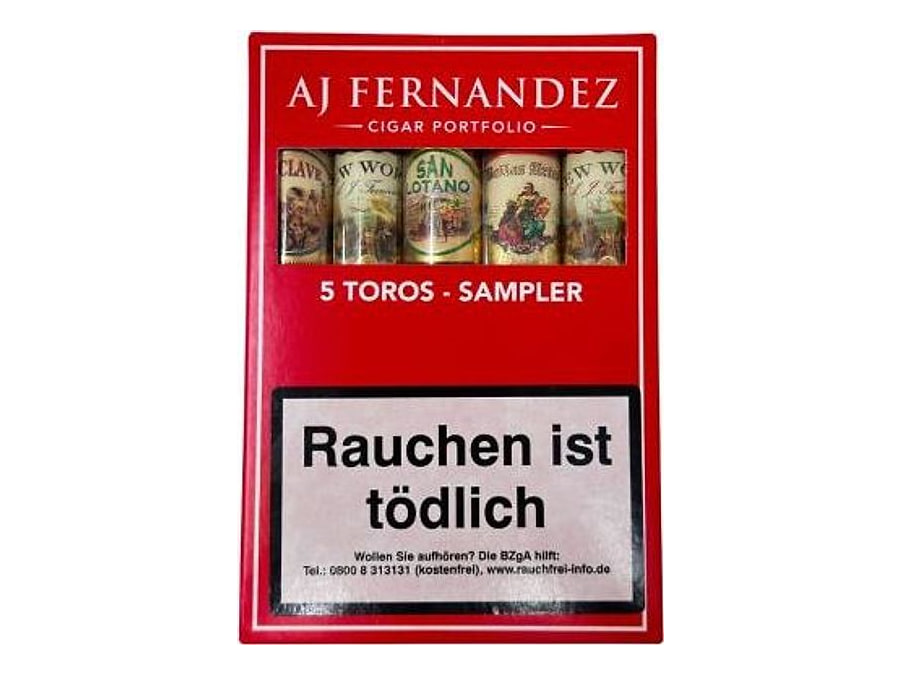 AJ Fernandez Sampler Toro-Mix, Format Toro, Herkunft Nicaragua