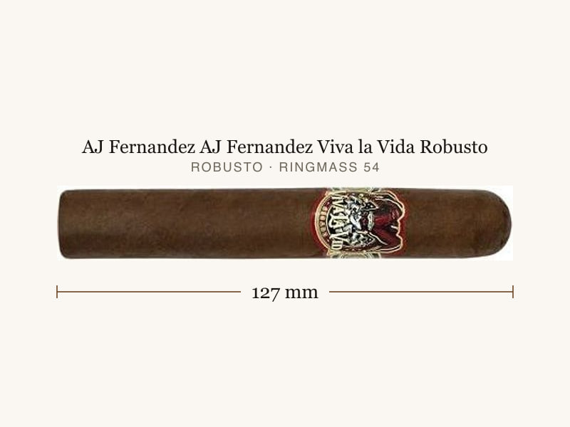 AJ Fernandez AJ Fernandez Viva la Vida Robusto, Maßangaben: Länge 127 mm, Ringmaß 54