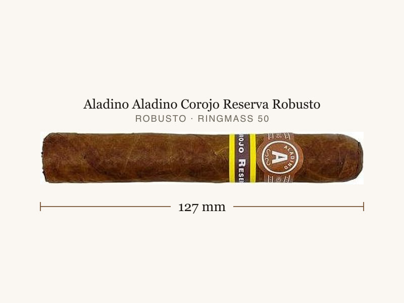 Aladino Aladino Corojo Reserva Robusto, Maßangaben: Länge 127 mm, Ringmaß 50