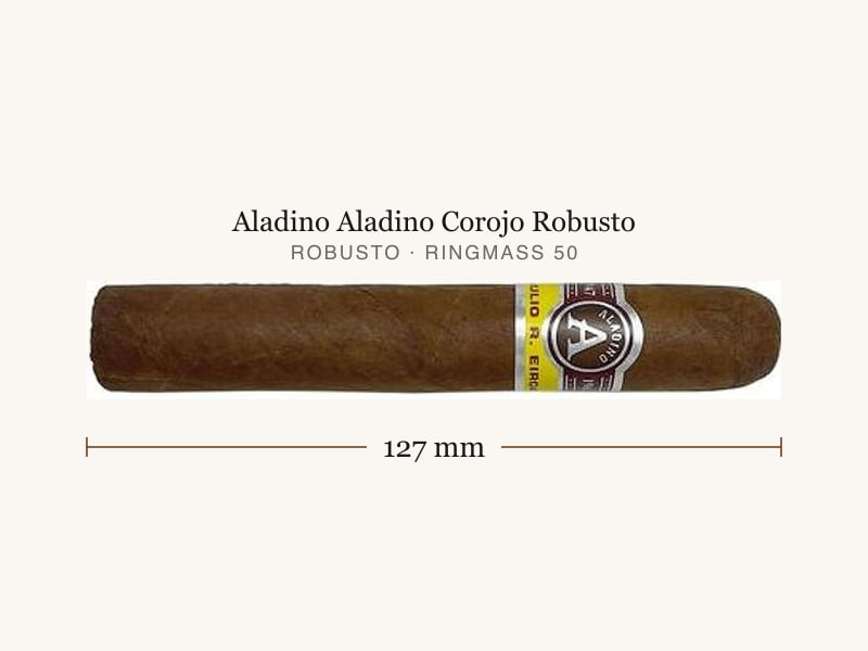 Aladino Aladino Corojo Robusto, Maßangaben: Länge 127 mm, Ringmaß 50