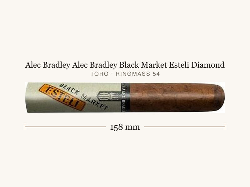 Alec Bradley Alec Bradley Black Market Esteli Diamond, Maßangaben: Länge 158 mm, Ringmaß 54