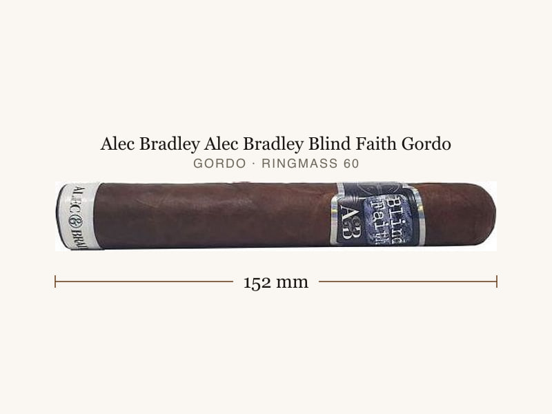 Alec Bradley Alec Bradley Blind Faith Gordo, Maßangaben: Länge 152 mm, Ringmaß 60