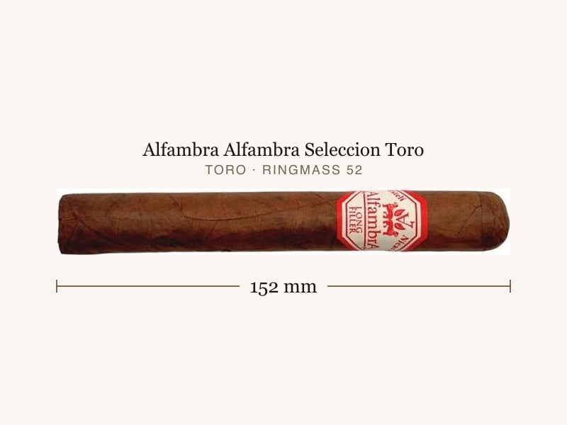 Alfambra Alfambra Seleccion Toro, Maßangaben: Länge 152 mm, Ringmaß 52