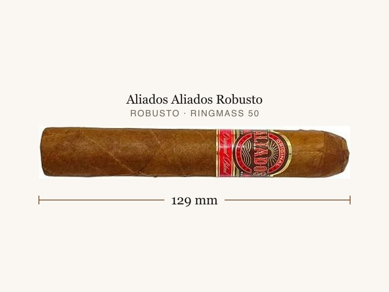 Aliados Aliados Robusto, Maßangaben: Länge 129 mm, Ringmaß 50