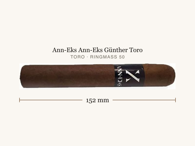 Ann-Eks Ann-Eks Günther Toro, Maßangaben: Länge 152 mm, Ringmaß 50