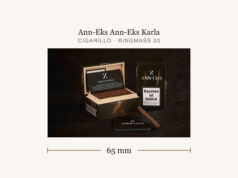 Ann-Eks Ann-Eks Karla, Maßangaben: Länge 65 mm, Ringmaß 20