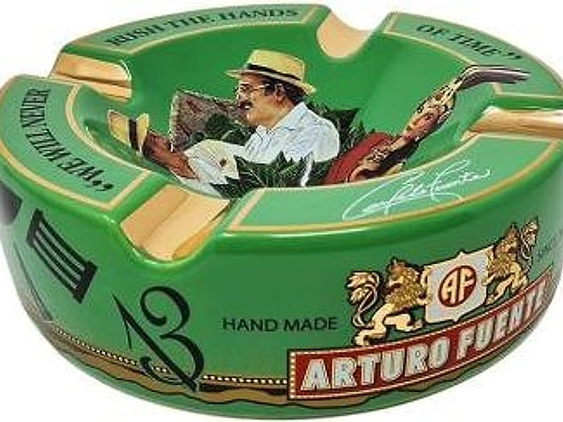 Ohne Marke Arturo Fuente Aschenbecher Fuente Story grün, Detailansicht