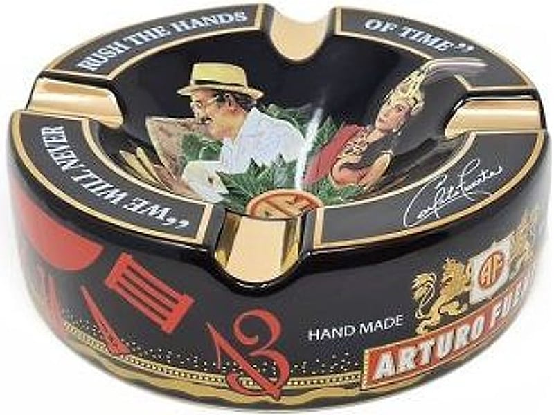 Ohne Marke Arturo Fuente Aschenbecher Fuente Story schwarz, Detailansicht