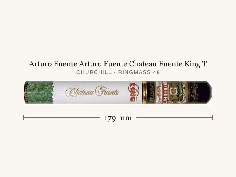 Arturo Fuente Arturo Fuente Chateau Fuente King T, Maßangaben: Länge 179 mm, Ringmaß 48