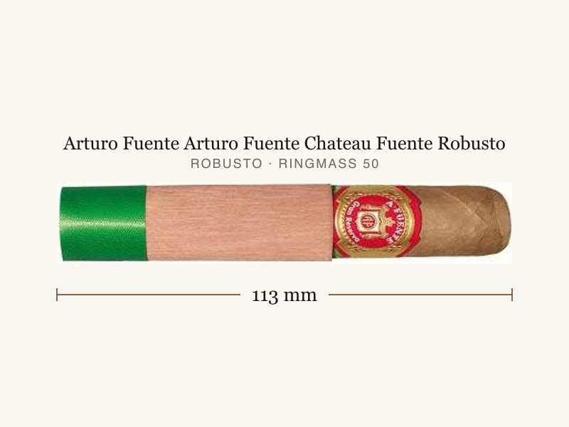 Arturo Fuente Arturo Fuente Chateau Fuente Robusto, Maßangaben: Länge 113 mm, Ringmaß 50