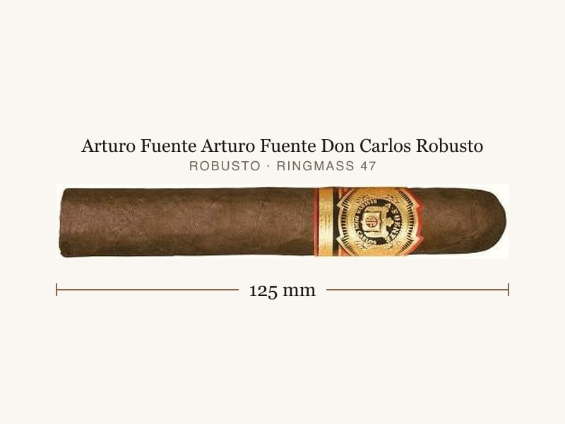 Arturo Fuente Arturo Fuente Don Carlos Robusto, Maßangaben: Länge 125 mm, Ringmaß 47