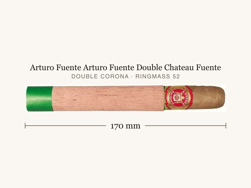 Arturo Fuente Arturo Fuente Double Chateau Fuente, Maßangaben: Länge 170 mm, Ringmaß 52