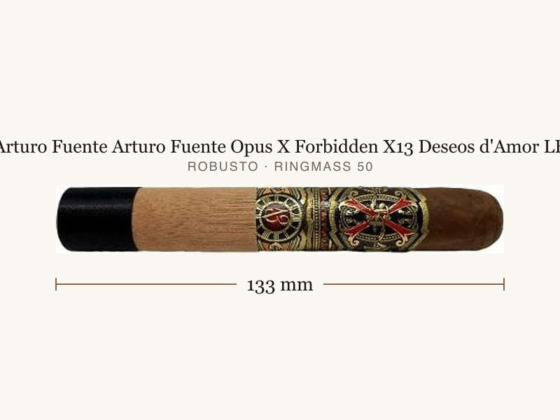 Arturo Fuente Arturo Fuente Opus X Forbidden X13 Deseos d'Amor LE, Maßangaben: Länge 133 mm, Ringmaß 50