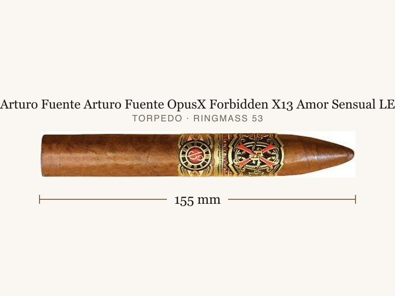 Arturo Fuente Arturo Fuente OpusX Forbidden X13 Amor Sensual LE, Maßangaben: Länge 155 mm, Ringmaß 53