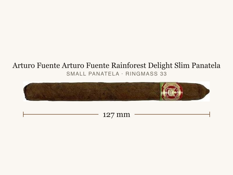 Arturo Fuente Arturo Fuente Rainforest Delight Slim Panatela, Maßangaben: Länge 127 mm, Ringmaß 33