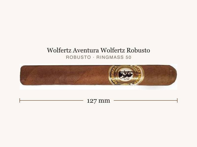 Wolfertz Aventura Wolfertz Robusto, Maßangaben: Länge 127 mm, Ringmaß 50