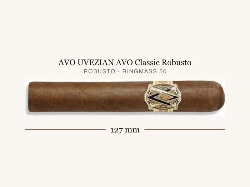 AVO UVEZIAN AVO Classic Robusto, Maßangaben: Länge 127 mm, Ringmaß 50