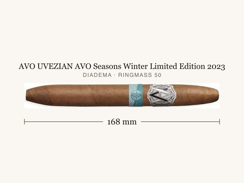 AVO UVEZIAN AVO Seasons Winter Limited Edition 2023, Maßangaben: Länge 168 mm, Ringmaß 50