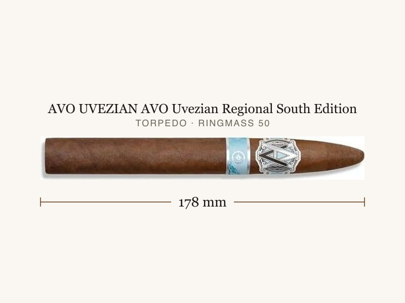 AVO UVEZIAN AVO Uvezian Regional South Edition, Maßangaben: Länge 178 mm, Ringmaß 50