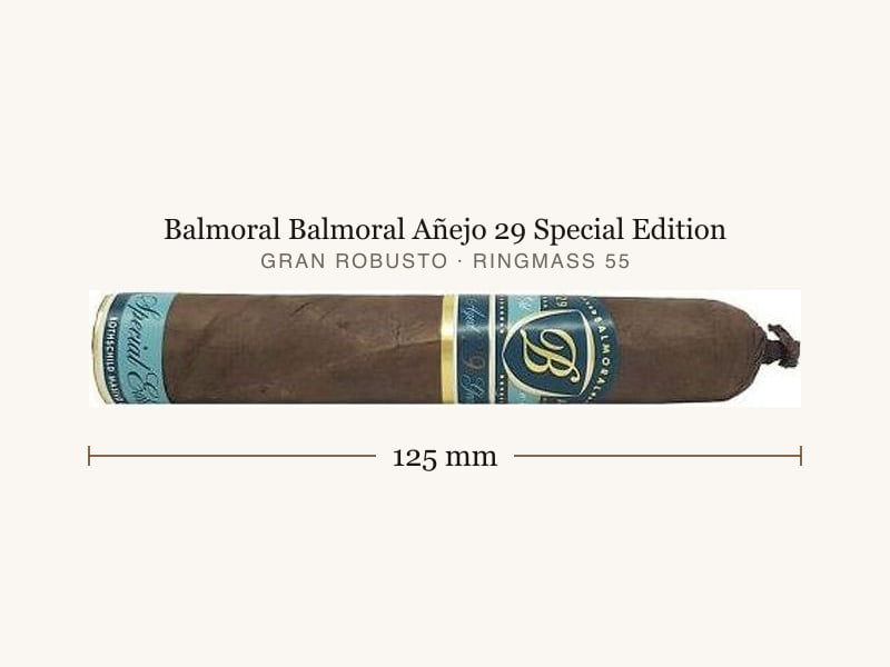 Balmoral Balmoral Añejo 29 Special Edition, Maßangaben: Länge 125 mm, Ringmaß 55