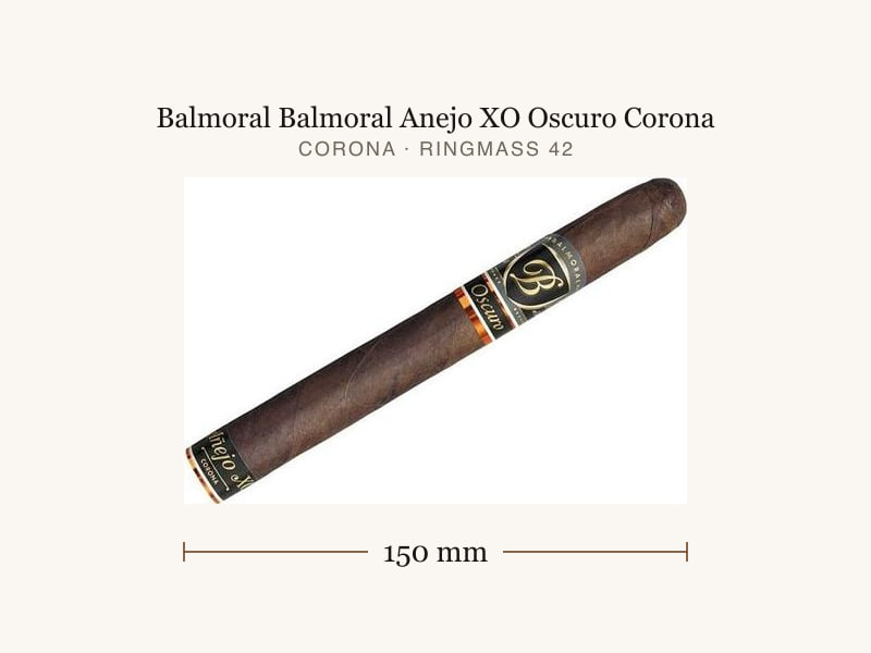 Balmoral Balmoral Anejo XO Oscuro Corona, Maßangaben: Länge 150 mm, Ringmaß 42