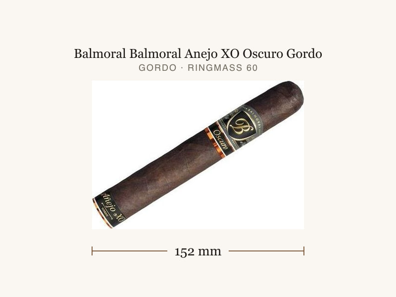 Balmoral Balmoral Anejo XO Oscuro Gordo, Maßangaben: Länge 152 mm, Ringmaß 60