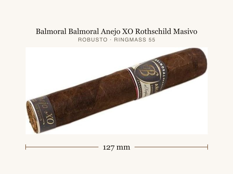 Balmoral Balmoral Anejo XO Rothschild Masivo, Maßangaben: Länge 127 mm, Ringmaß 55