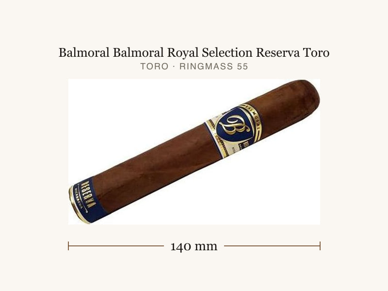 Balmoral Balmoral Royal Selection Reserva Toro, Maßangaben: Länge 140 mm, Ringmaß 55