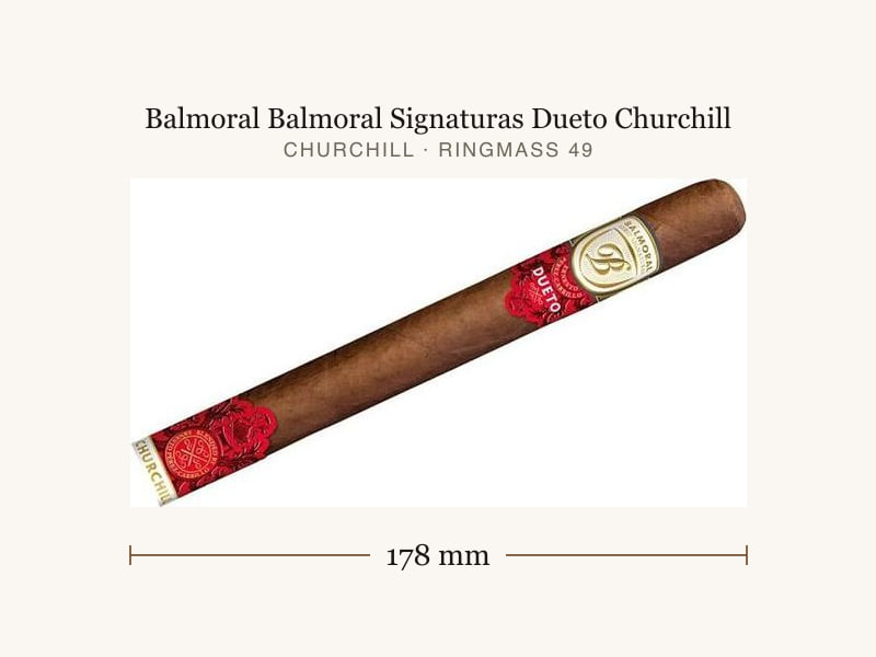 Balmoral Balmoral Signaturas Dueto Churchill, Maßangaben: Länge 178 mm, Ringmaß 49