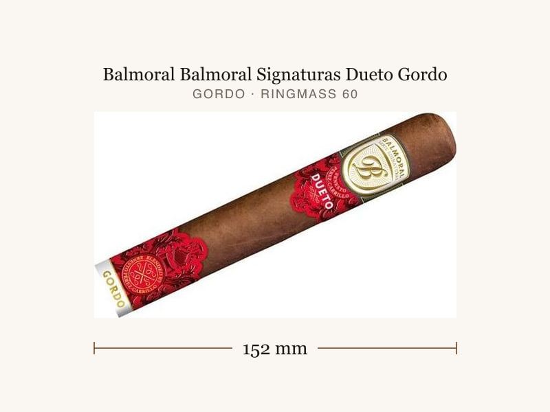 Balmoral Balmoral Signaturas Dueto Gordo, Maßangaben: Länge 152 mm, Ringmaß 60