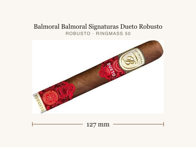 Balmoral Balmoral Signaturas Dueto Robusto, Maßangaben: Länge 127 mm, Ringmaß 50