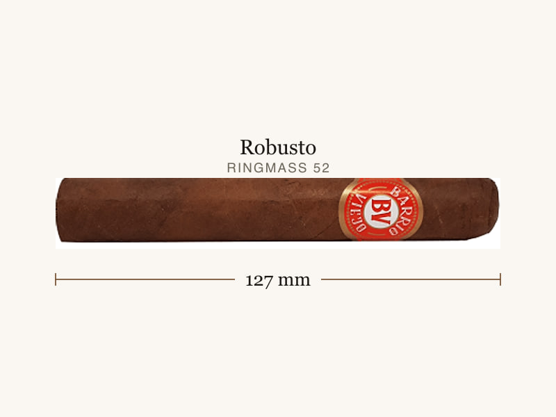 Wolfertz Barrio Viejo Robusto, Maßangaben: Länge 127 mm, Ringmaß 52