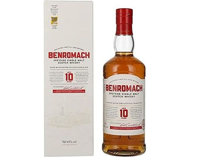 Ohne Marke Benromach Whisky 10 Years Speyside, Detailansicht