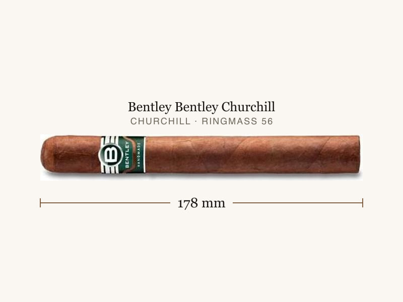 Bentley Bentley Churchill, Maßangaben: Länge 178 mm, Ringmaß 56