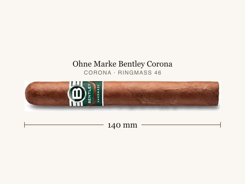 Ohne Marke Bentley Corona, Maßangaben: Länge 140 mm, Ringmaß 46