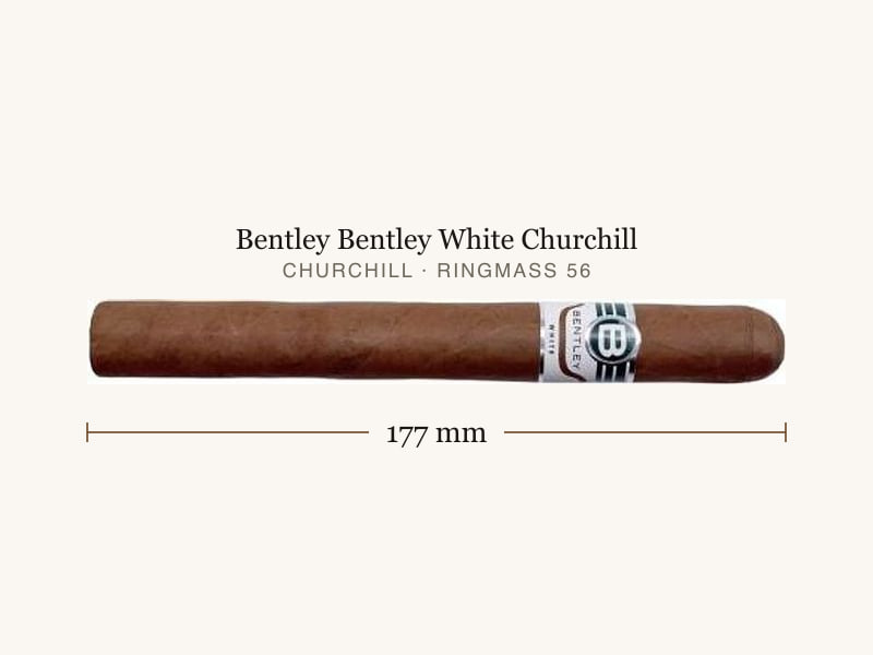 Bentley Bentley White Churchill, Maßangaben: Länge 177 mm, Ringmaß 56