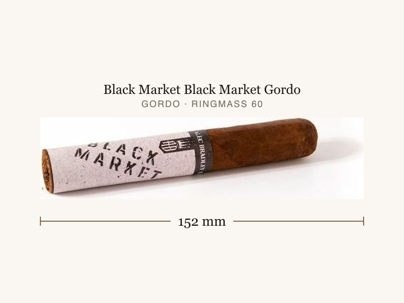 Black Market Black Market Gordo, Maßangaben: Länge 152 mm, Ringmaß 60