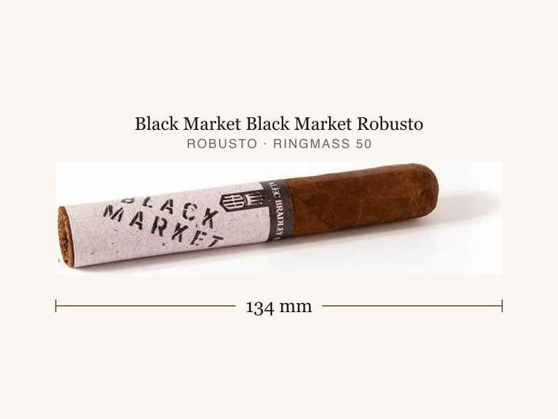 Black Market Black Market Robusto, Maßangaben: Länge 134 mm, Ringmaß 50