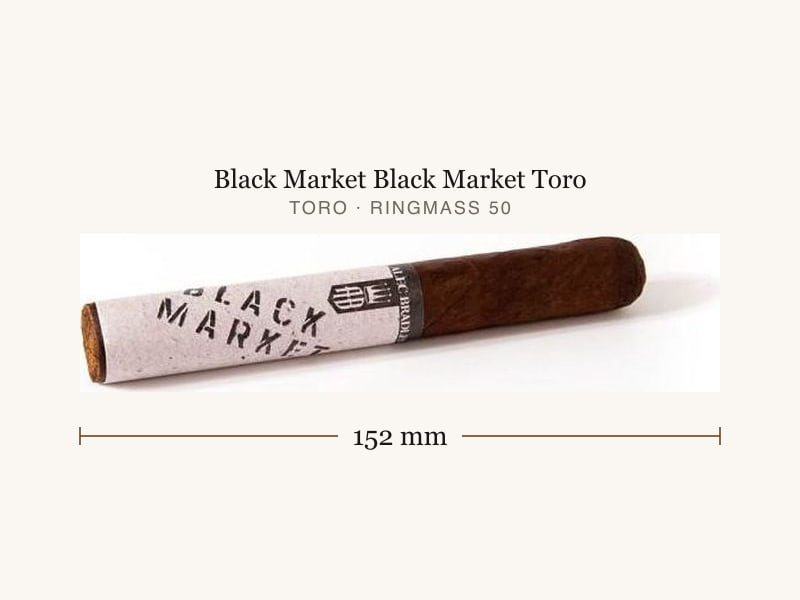 Black Market Black Market Toro, Maßangaben: Länge 152 mm, Ringmaß 50