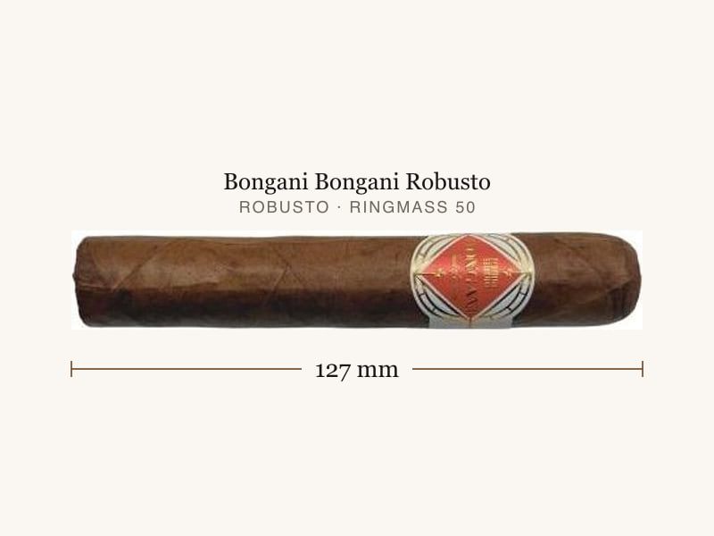Bongani Bongani Robusto, Maßangaben: Länge 127 mm, Ringmaß 50