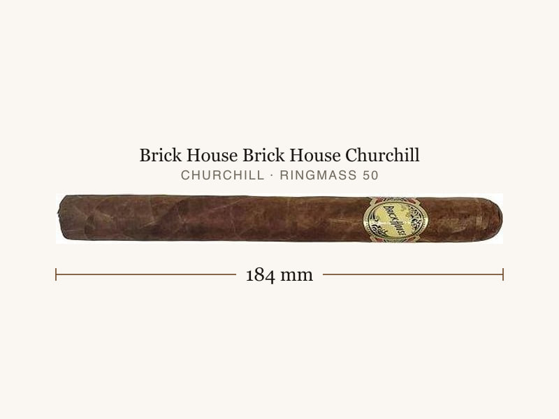 Brick House Brick House Churchill, Maßangaben: Länge 184 mm, Ringmaß 50