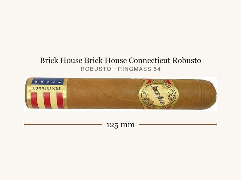 Brick House Brick House Connecticut Robusto, Maßangaben: Länge 125 mm, Ringmaß 54
