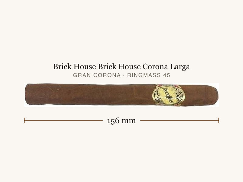 Brick House Brick House Corona Larga, Maßangaben: Länge 156 mm, Ringmaß 45